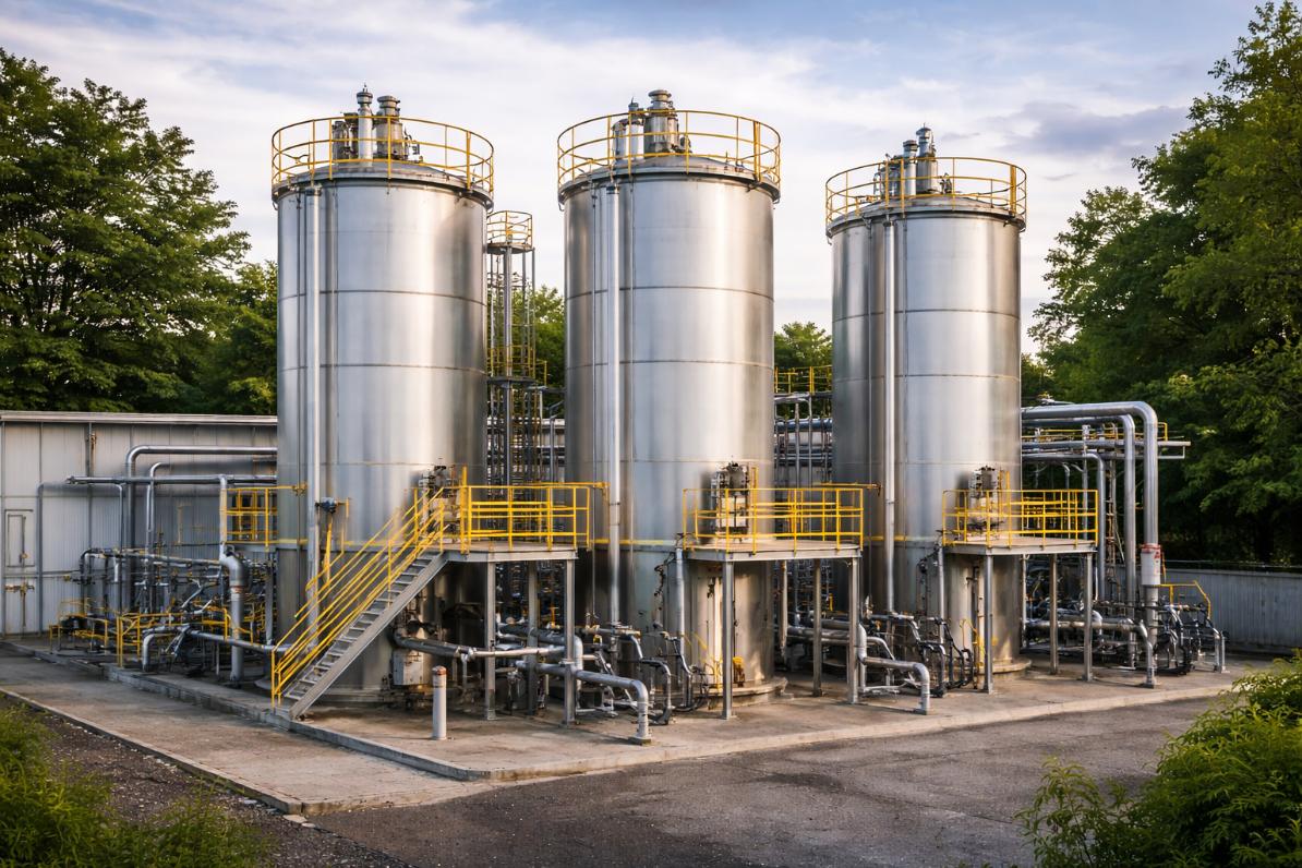 Ampliación de parque de tanques en planta química. Sistema de control para creación de diluciones de NaOH